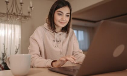 freelancer using a laptop